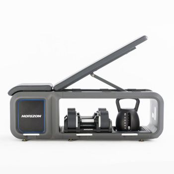 Horizon all in One Bench with Adjustable Dumbbells & kettlebell
